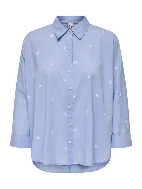 ONLY Carmakoma ONLY Carmakoma Bluza 'CARNEW  LINA GRACE'  svetlo modra / bela