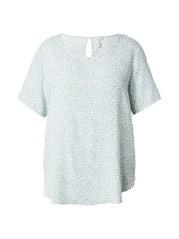 ONLY Carmakoma ONLY Carmakoma Bluza 'CARNOVA BECH'  pastelno zelena / bela