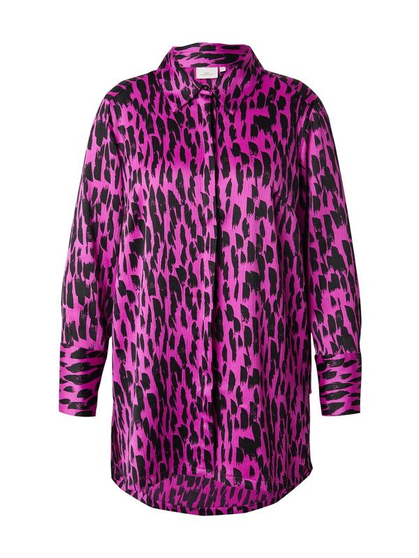 ONLY Carmakoma ONLY Carmakoma Bluza 'CARPrimrose'  fuksija / črna