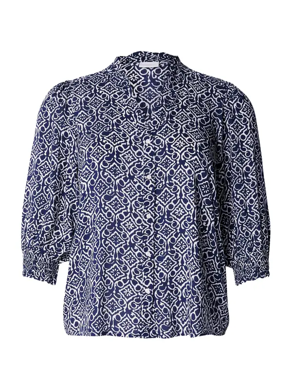 ONLY Carmakoma ONLY Carmakoma Bluza 'CARRaya'  kremna / mornarska