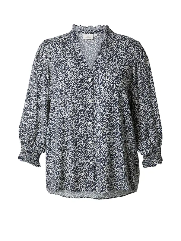 ONLY Carmakoma ONLY Carmakoma Bluza 'CARRaya'  marine / bela