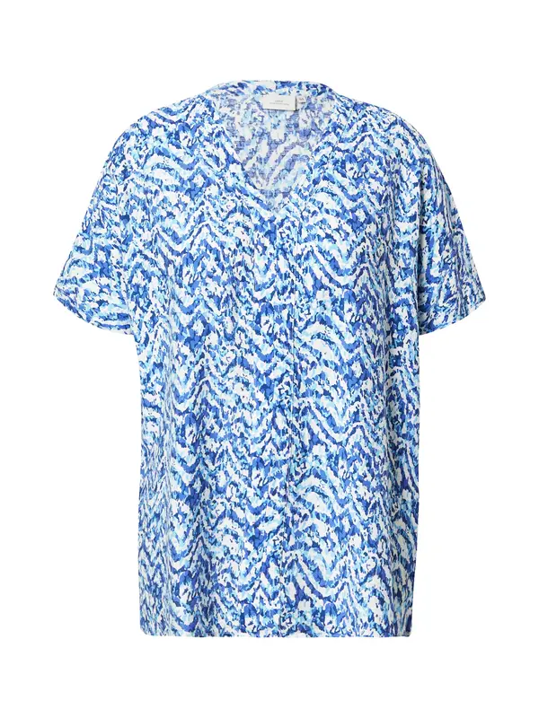 ONLY Carmakoma ONLY Carmakoma Bluza 'CARSONYALI'  modra / svetlo modra / bela