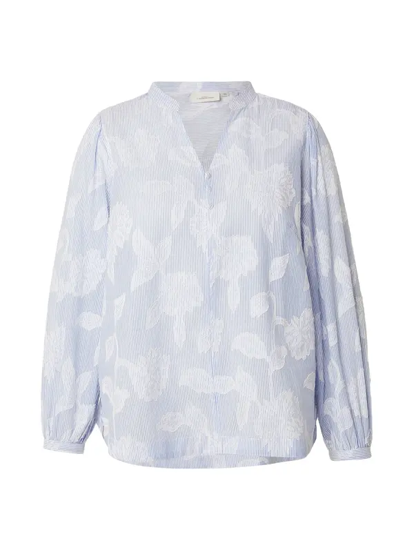ONLY Carmakoma ONLY Carmakoma Bluza 'CARTorra'  svetlo modra / bela