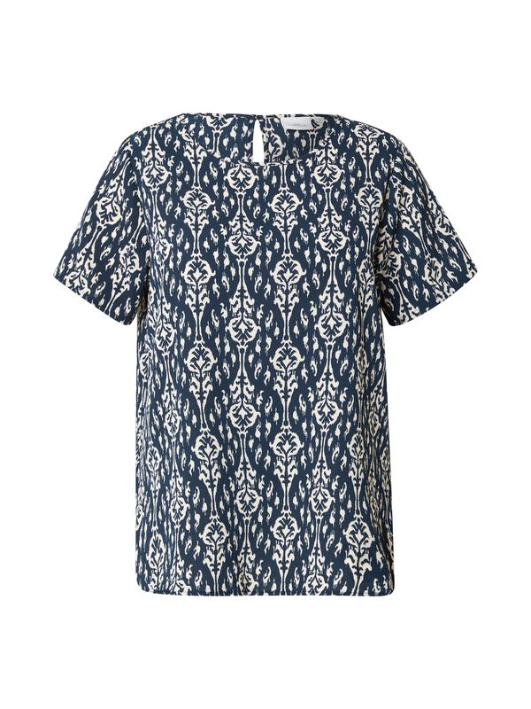 ONLY Carmakoma ONLY Carmakoma Bluza 'CARVICA'  bež / temno modra