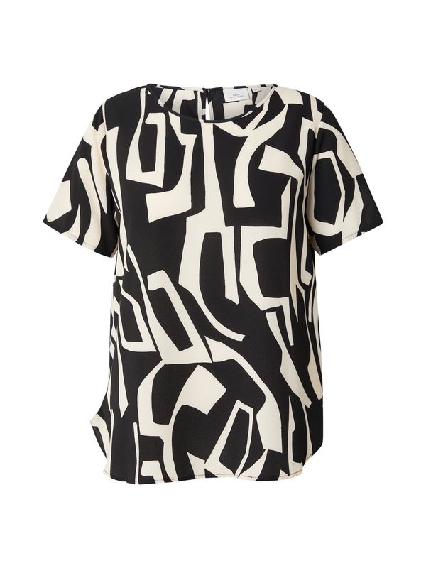 ONLY Carmakoma ONLY Carmakoma Bluza 'CARVICA'  ecru / črna