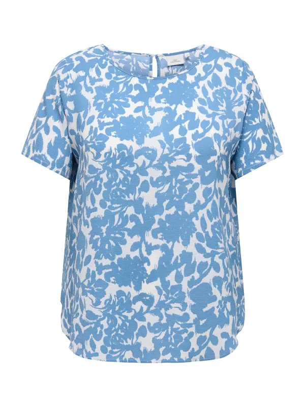 ONLY Carmakoma ONLY Carmakoma Bluza 'CARVica'  kraljevo modra / bela