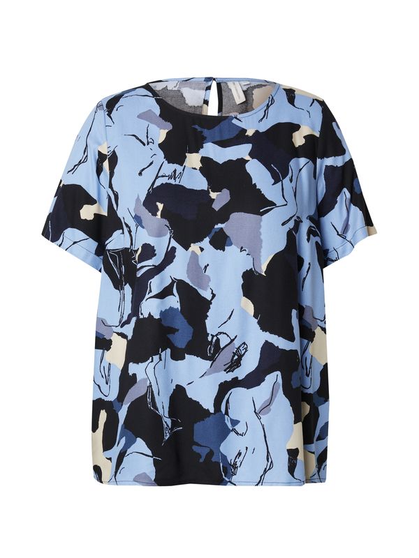 ONLY Carmakoma ONLY Carmakoma Bluza  modra / mornarska / svetlo modra / svetlo siva