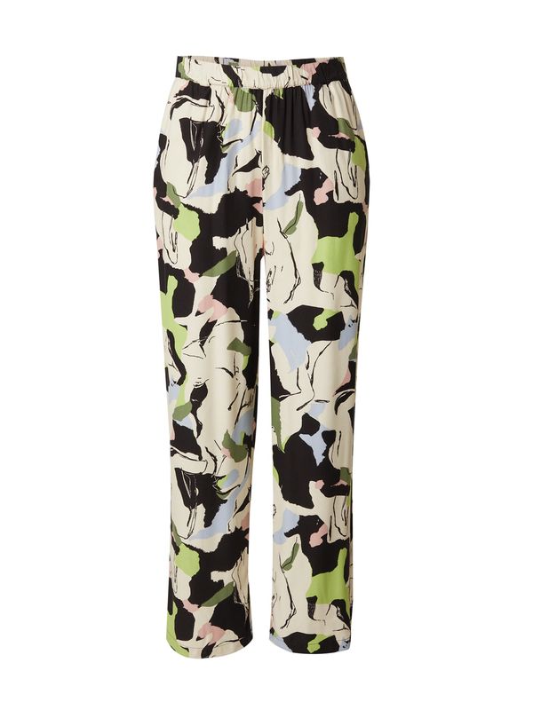 ONLY Carmakoma ONLY Carmakoma Hlače  bež / kivi / staro roza / črna