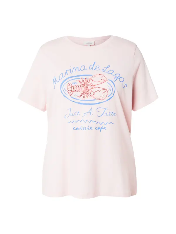 ONLY Carmakoma ONLY Carmakoma Majica 'CARInes'  modra / roza / brusnica