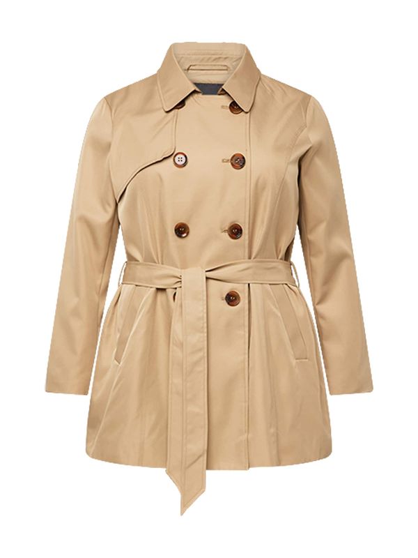 ONLY Carmakoma ONLY Carmakoma Prehoden plašč 'VALERIE'  temno bež