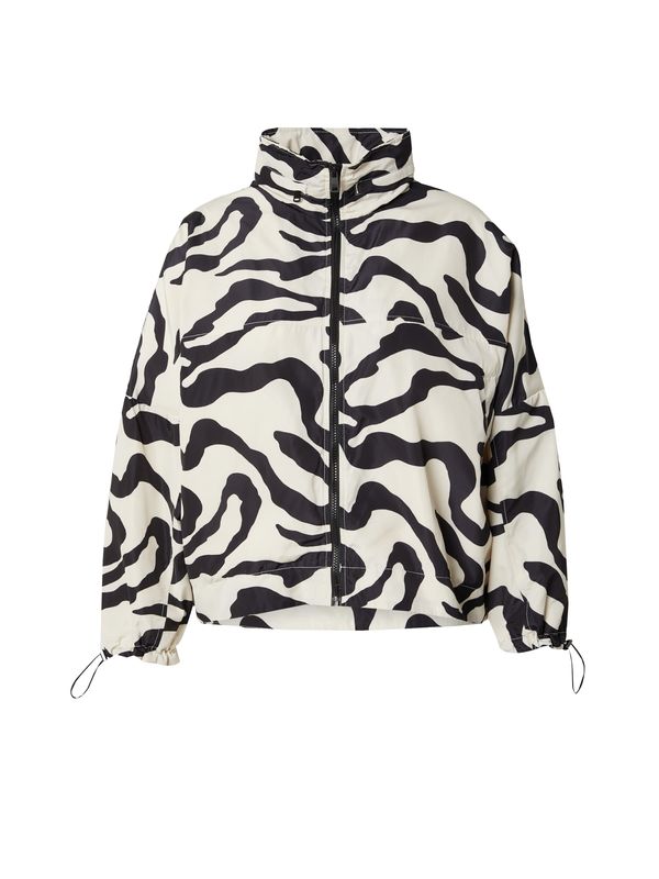 ONLY Carmakoma ONLY Carmakoma Prehodna jakna 'CARBETTY'  ecru / črna