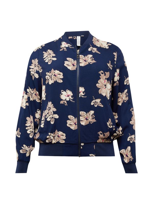 ONLY Carmakoma ONLY Carmakoma Prehodna jakna 'NOVA DITTE LIFE'  bež / temno bež / mornarska