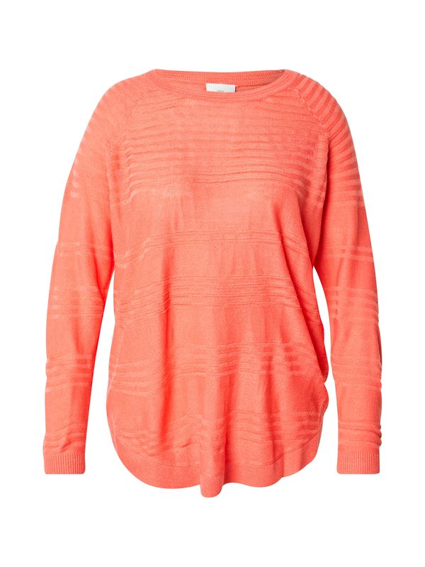 ONLY Carmakoma ONLY Carmakoma Pulover 'CARNEWAIRPLAIN'  svetlo rdeča