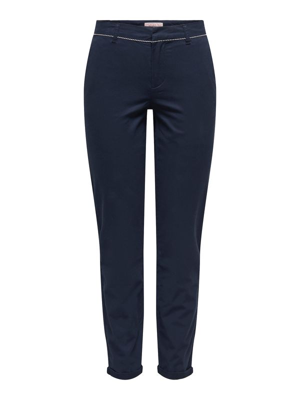 ONLY ONLY Chino hlače 'ONLBIANA'  nočno modra / bela