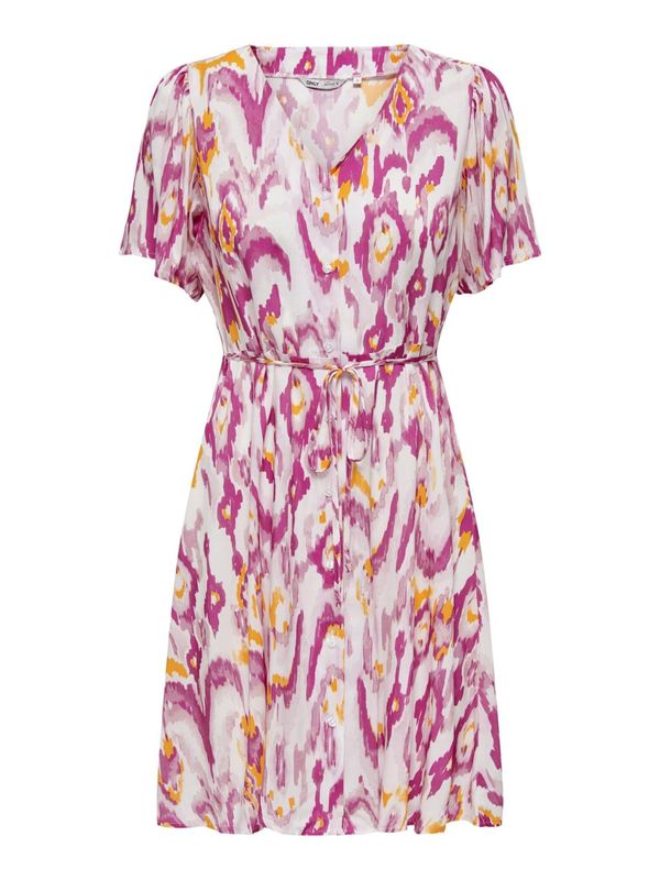 ONLY ONLY Dolga srajca 'EVIDA'  oranžna / roza / bela