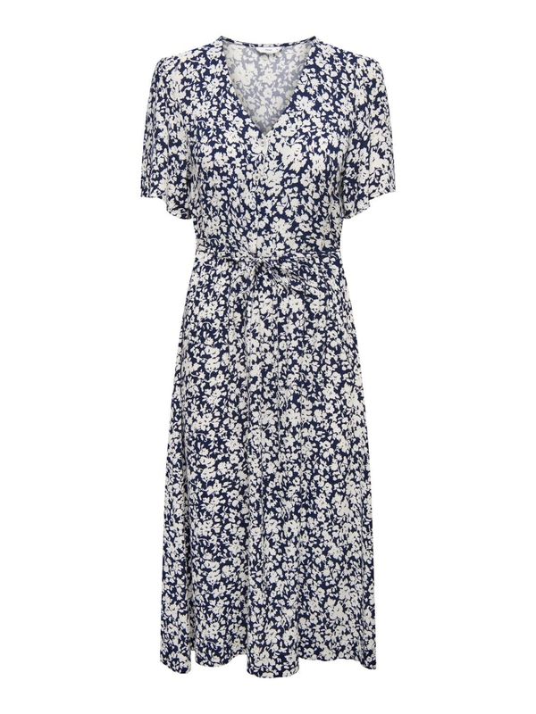 ONLY ONLY Dolga srajca 'Halia'  nočno modra / bela