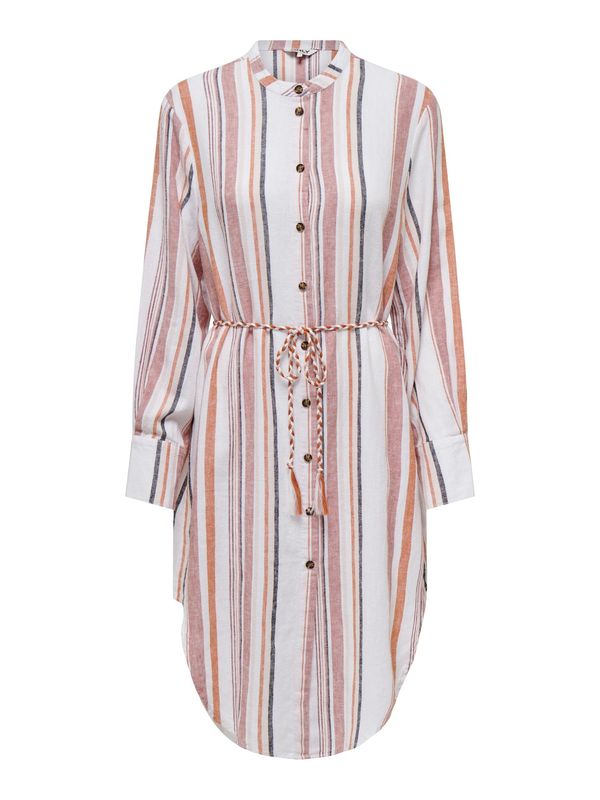 ONLY ONLY Dolga srajca 'OHIO'  mornarska / svetlo oranžna / staro roza / off-bela