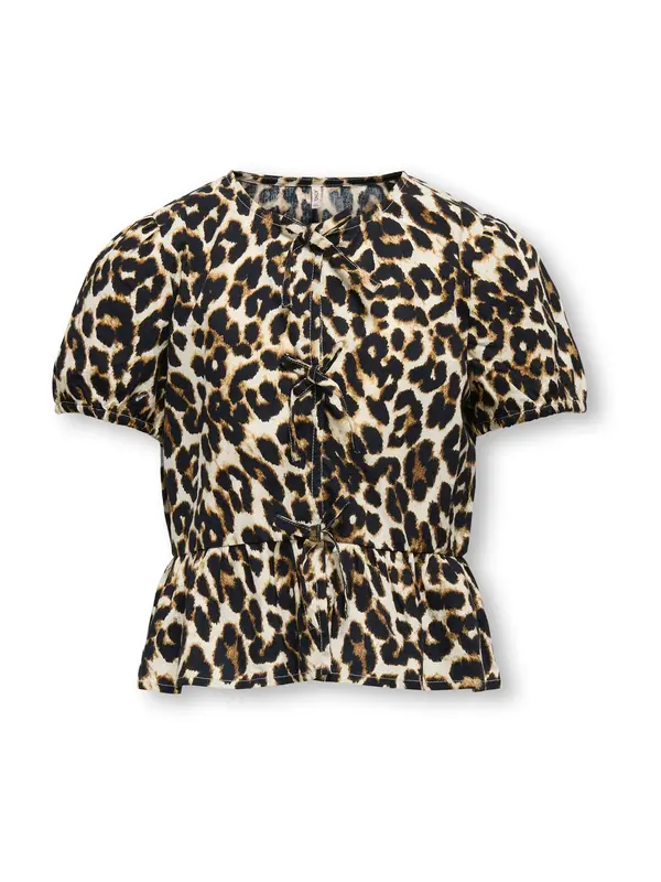 ONLY GIRLS ONLY GIRLS Bluza  ecru / rjava / črna