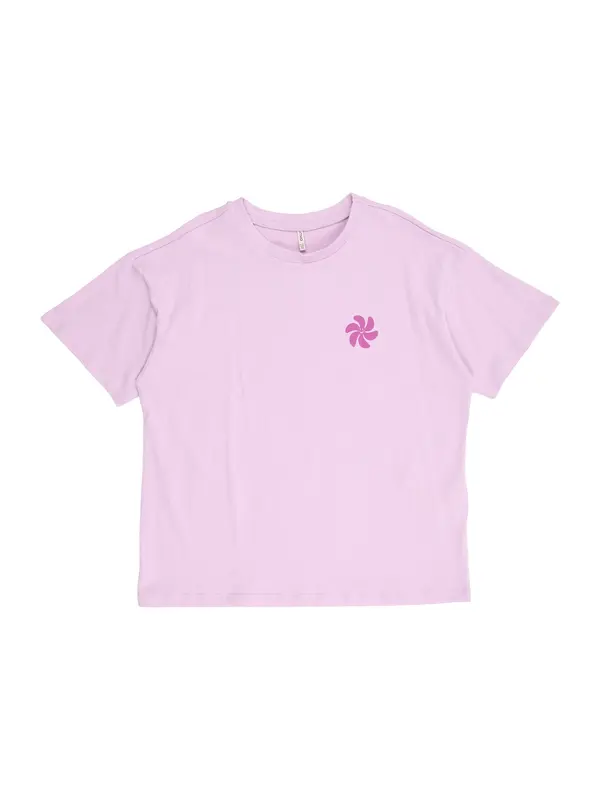 ONLY GIRLS ONLY GIRLS Majica 'KOGSUN-VERAS FLOWER'  majnica / roza / črna