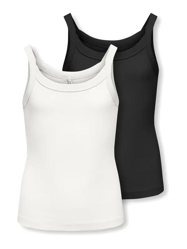 ONLY GIRLS ONLY GIRLS Top 'KOGJill'  črna / bela
