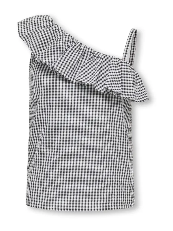 ONLY GIRLS ONLY GIRLS Top 'KOGSmilla'  črna / bela
