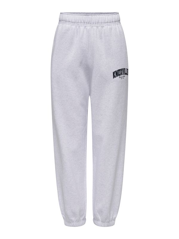 ONLY ONLY Hlače 'ONLDEBORAH'  svetlo siva / črna