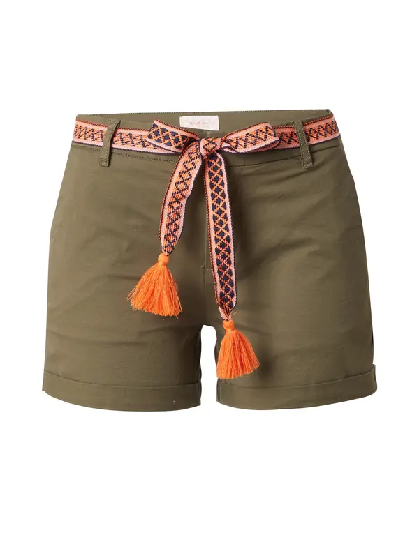 ONLY ONLY Hlače 'ONLGeorgia'  oliva / oranžna / črna