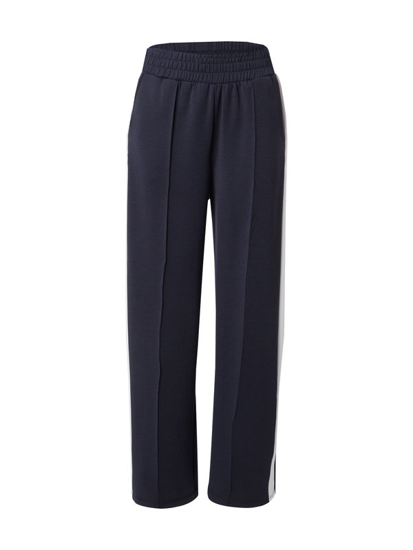 ONLY ONLY Hlače z naborki 'ONLALINA'  črna / bela