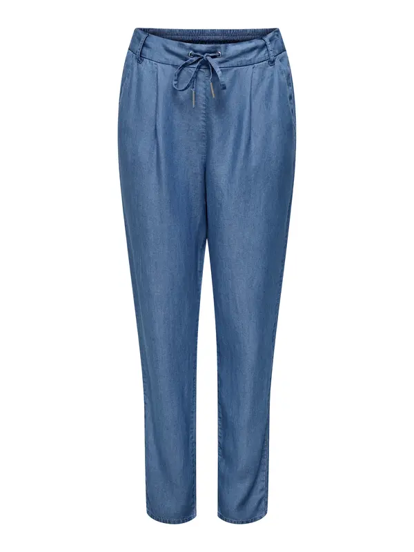 ONLY ONLY Hlače z naborki 'ONLPoptrash'  moder denim