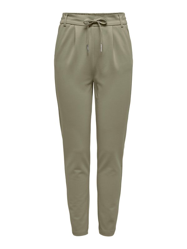 ONLY ONLY Hlače z naborki 'Poptrash'  svetlo zelena