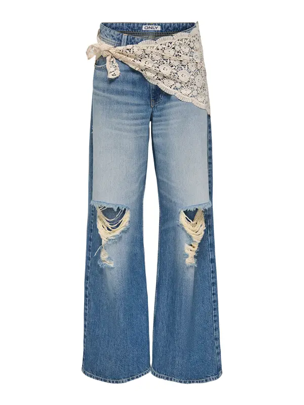 ONLY ONLY Kavbojke 'ONLCarrie'  ecru / moder denim