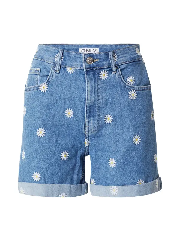 ONLY ONLY Kavbojke 'ONLHUSH'  moder denim / rumena / bela