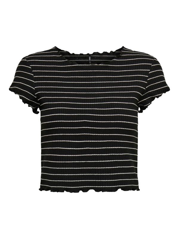 ONLY ONLY Majica 'Anits'  črna / bela