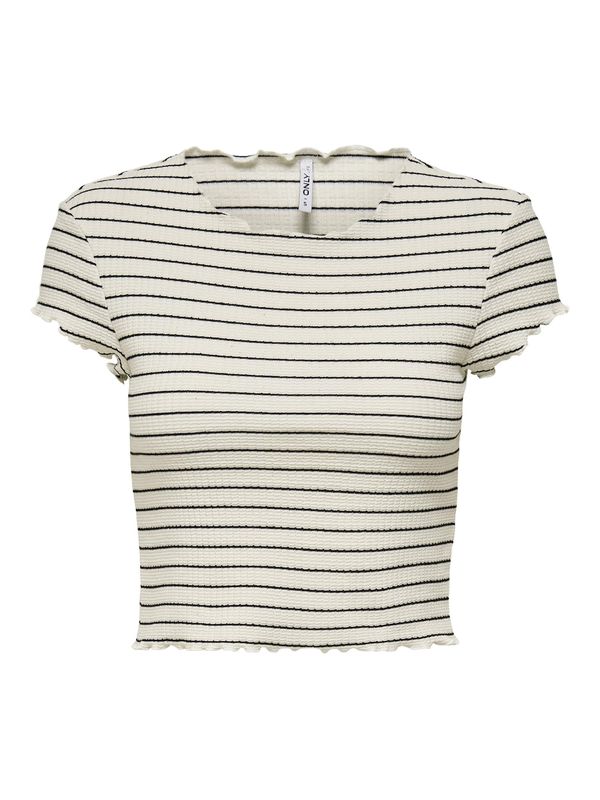 ONLY ONLY Majica 'Anits'  črna / off-bela