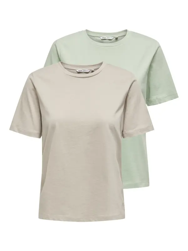 ONLY ONLY Majica  greige / pastelno zelena