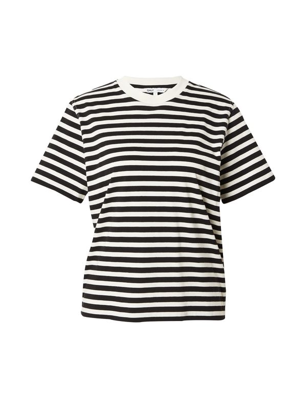 ONLY ONLY Majica 'Livina'  črna / bela