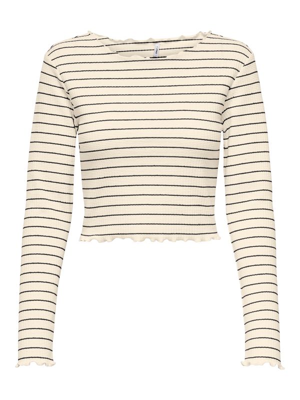 ONLY ONLY Majica 'ONLANITS'  črna / volneno bela