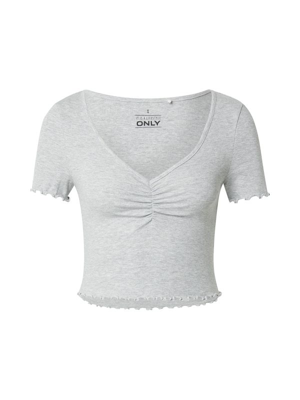 ONLY ONLY Majica 'ONLBETTY'  svetlo siva