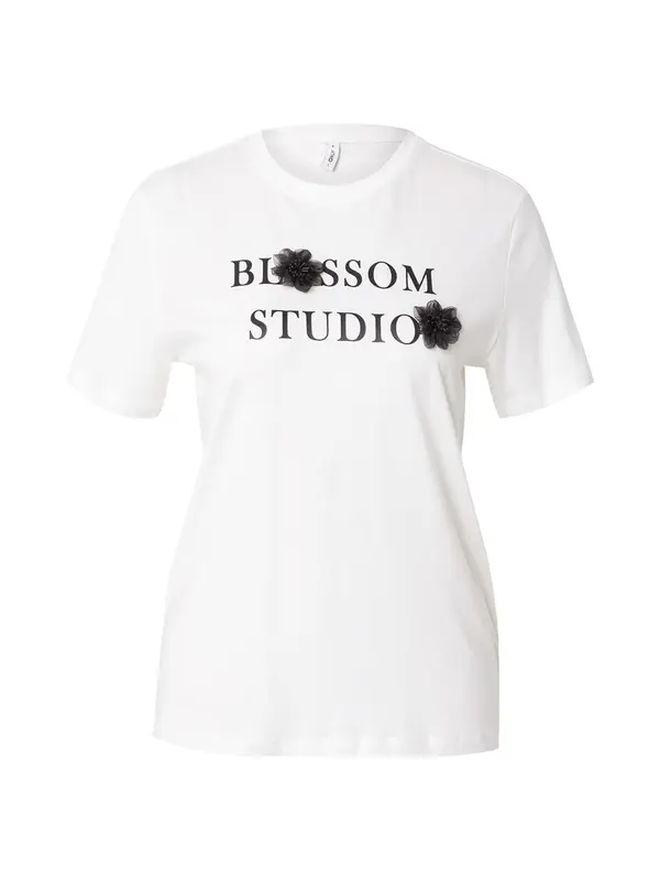 ONLY ONLY Majica 'ONLBLOSSOM'  črna / bela