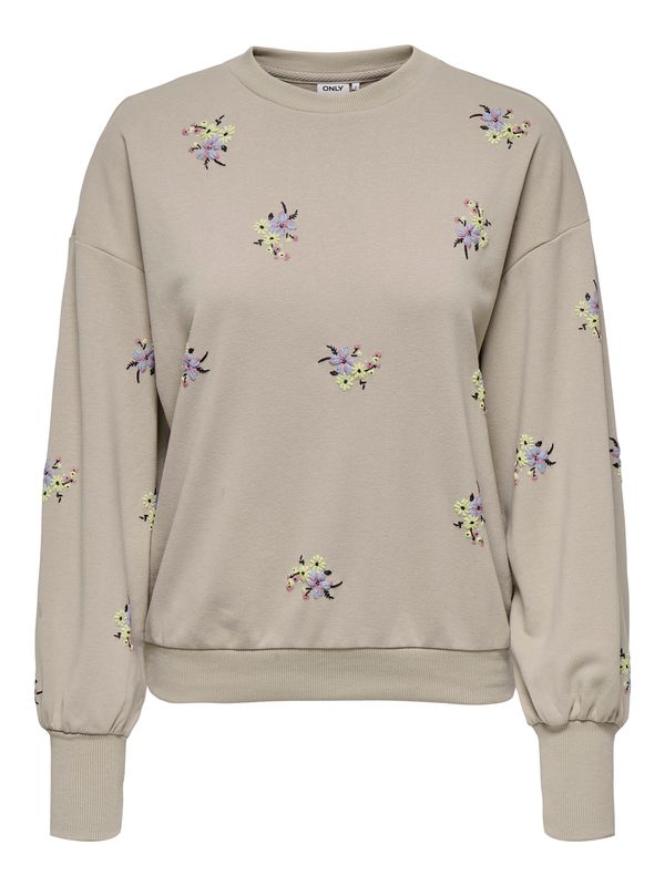 ONLY ONLY Majica 'ONLBROOKE'  temno bež / svetlo modra / svetlo rumena / črna