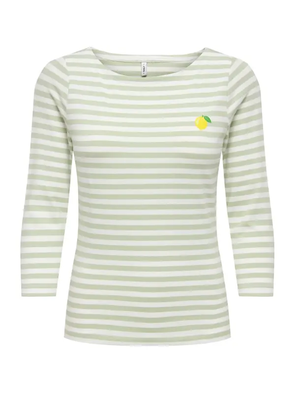 ONLY ONLY Majica 'ONLFIFI'  pastelno zelena / bela
