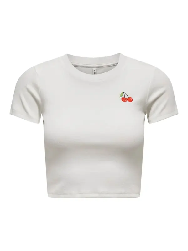 ONLY ONLY Majica 'ONLFRUITY'  zelena / rdeča / bela