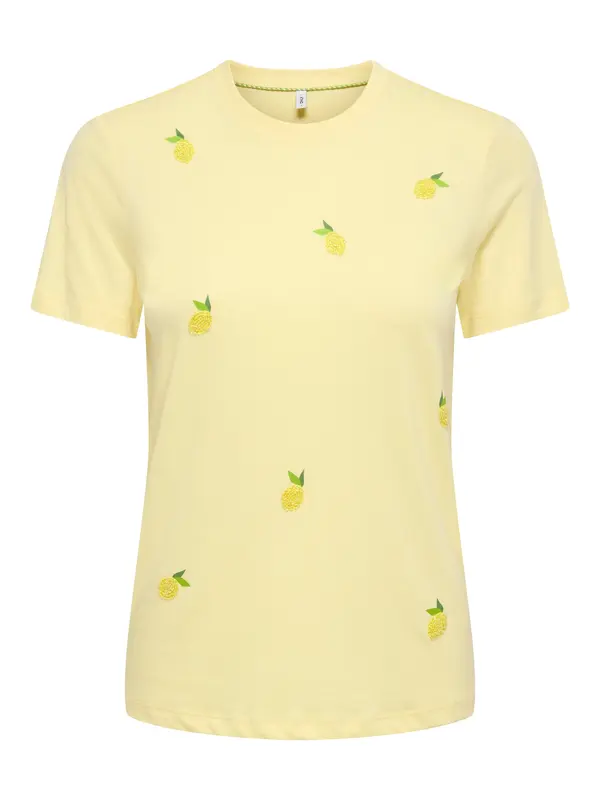 ONLY ONLY Majica 'ONLKita'  rumena / svetlo rumena / zelena