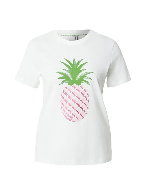 ONLY ONLY Majica 'ONLKITA'  svetlo zelena / lila / pastelno lila / bela