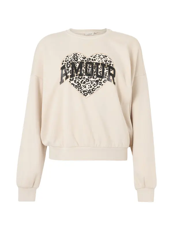 ONLY ONLY Majica 'ONLLAUREN'  kremna / zlata / črna
