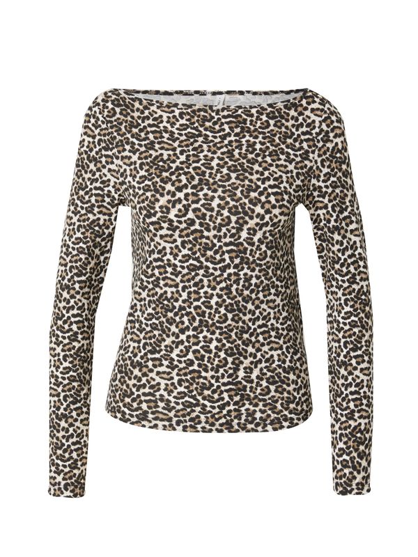 ONLY ONLY Majica 'ONLLIVE'  temno bež / rjava / črna