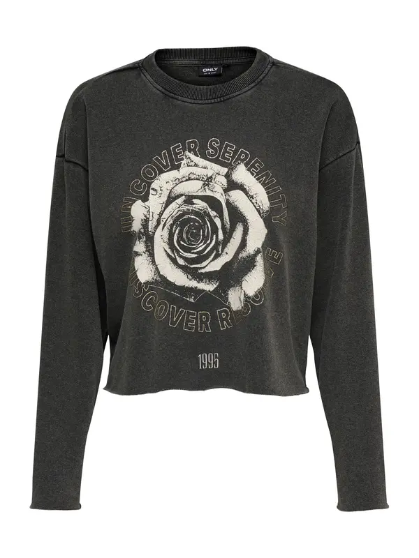 ONLY ONLY Majica 'ONLLUCINDA'  zlata / črn denim / off-bela