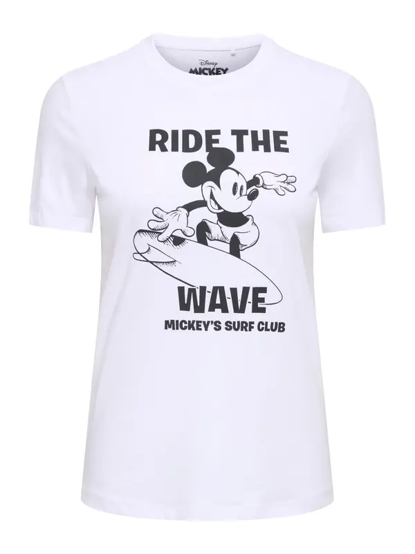 ONLY ONLY Majica 'ONLMICKEY'  črna / bela