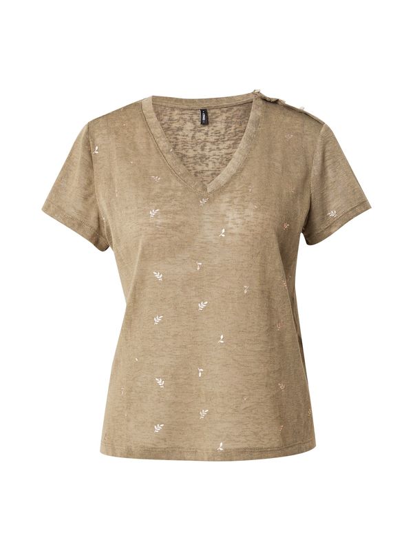 ONLY ONLY Majica 'ONLSTEPHI'  kaki / bela