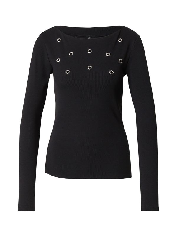 ONLY ONLY Majica 'ONLVIDYA'  črna / srebrna